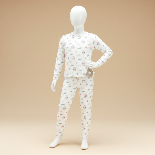 بيجامة بناتي قطنية قطعتين