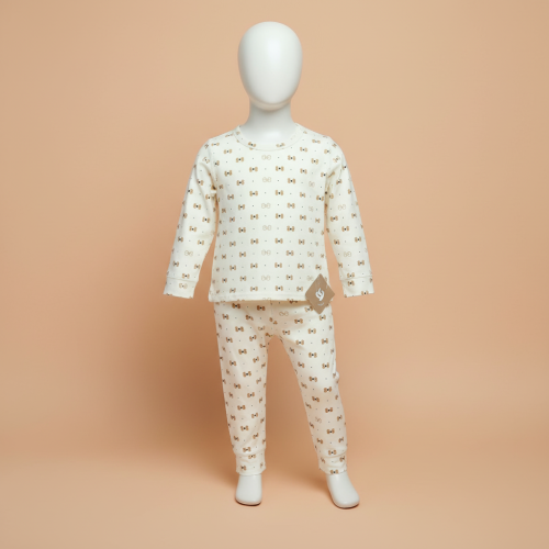 بيجامة بناتي قطنية قطعتين