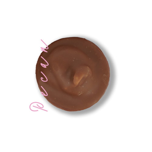 شوكولاتة بحشوة بيكان شكل دائري