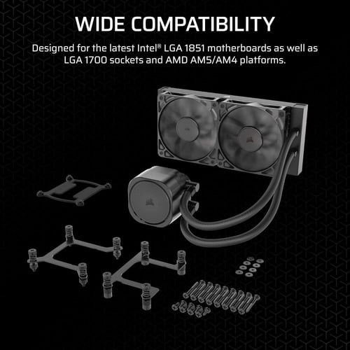 LIQUID COOLER 240 مبرد مائي اسود