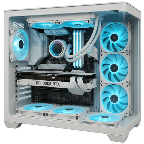 بي سي قيمينق RTX 5060 TI 8GBمع معالج i5-14400F ورا...