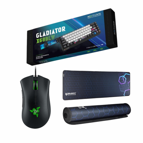 كيبورد + ماوس رايزر + ماوس باد