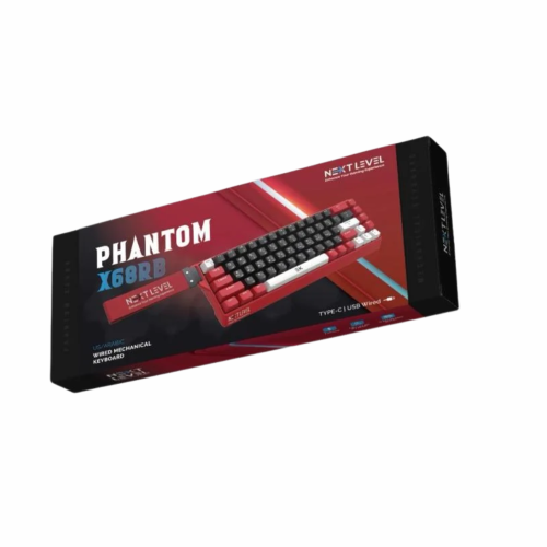 كيبورد ميكانيكي سلكي Next Level Phantom X68RB بالأ...
