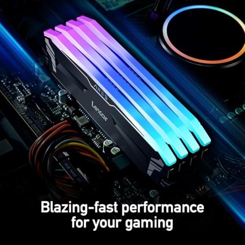 رام Lexar DDR4 RGB سعة 16GB (2x8) بتردد 3600MHz –...