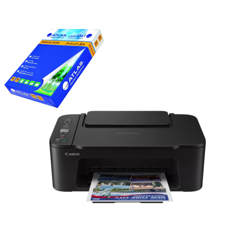Canon PIXMA TS3640 – طابعة ملونة 3 في 1 + 500 ورقة...
