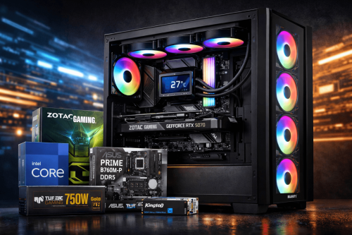 بي سي ألعاب احترافي RTX 5070 | i7-14700F | RAM 32G...