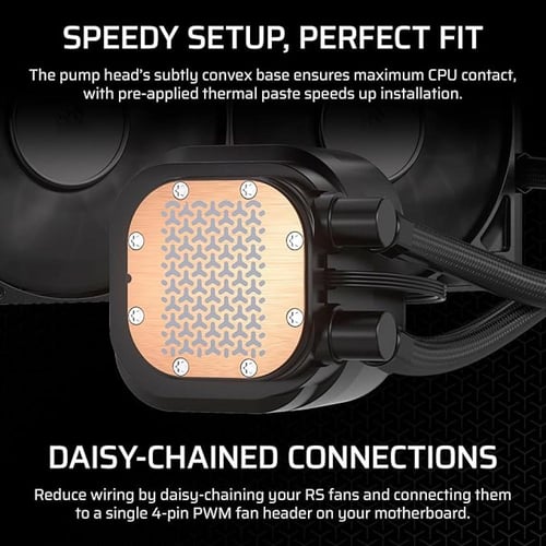 LIQUID COOLER 240 مبرد مائي اسود