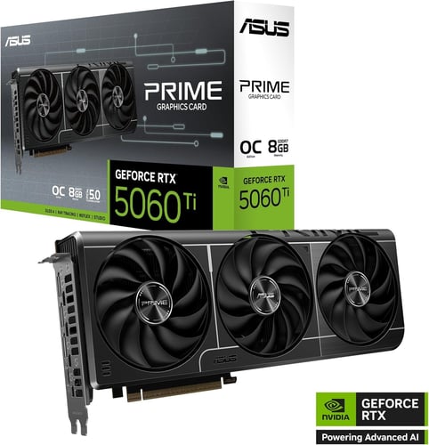 ASUS PRIME RTX 5060 TI 8GB 3X OC كرت شاشه