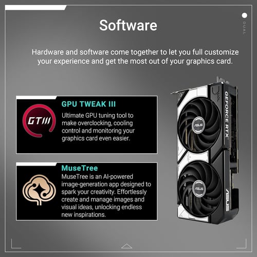 ASUS DUAL RTX 5070 12GB OC – كرت شاشة بتبريد مزدوج...