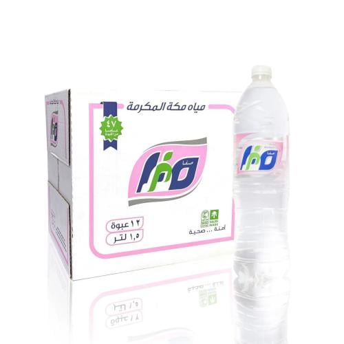 كرتون مياه صفا 1.5لتر 12 عبوة
