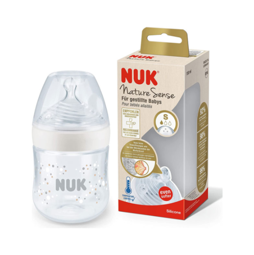 زجاجة الطفل مع مصاصة سيليكون نوك-NUK