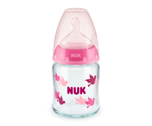 زجاجة رضاعة أطفال زجاجية مضادة للمغص من NUK، مناسب...