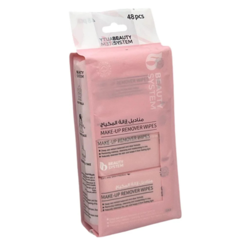 بيوتي سيستم مناديل إزالة المكياج - 48 منديل