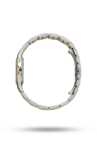 "پانثر دو كارتييه" ذهبي وفضي حجم الوسط 27mm