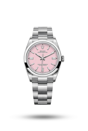 رولكس أويستر بربتشوال وردي 36 mm