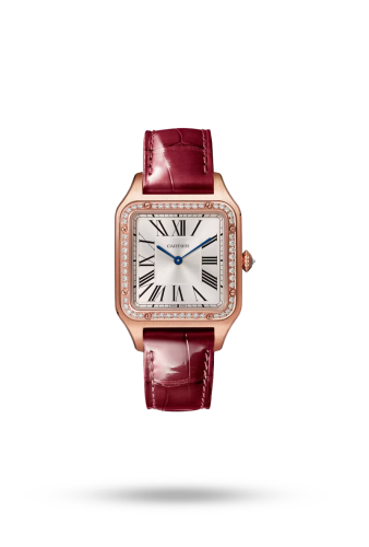 كارتيه"سانتوس دومو" جلد بورقندي