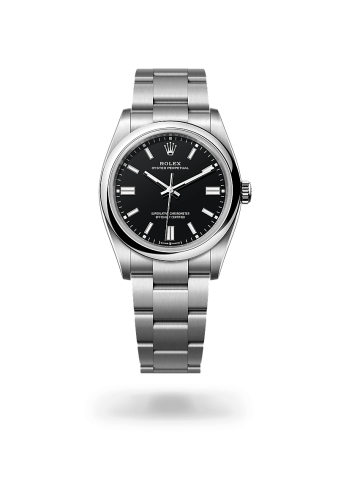 رولكس أويستر بيربتشوال أسود 36 mm