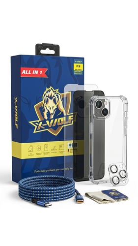 باك حماية X-Wolf All In One لـ iPhone 16 – جراب شف...