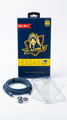 باك حماية X-WOLF ALL IN 1 لهاتف iPhone 16 Plus – ج...