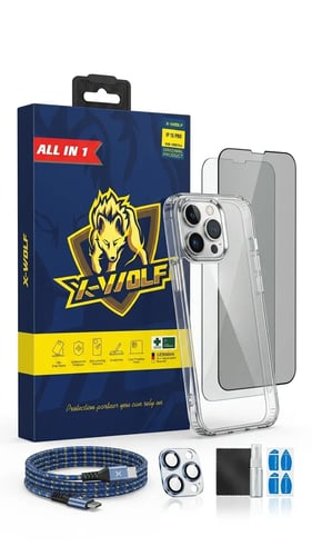 باك حماية X-WOLF ALL IN 1 لهاتف iPhone 15 Pro – جر...