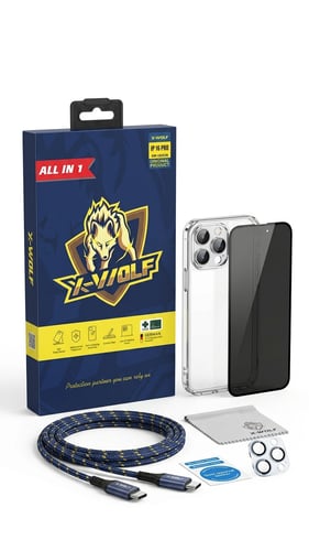 باك حماية X-WOLF ALL IN 1 لهاتف iPhone 16 Pro – جر...