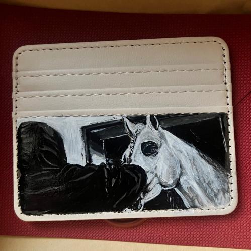 محفظة الخيل - white