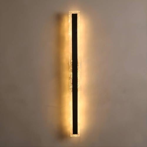 ابليك جداري اكريليك مودرن 3 اضاءات لون اسود مقاس 1...