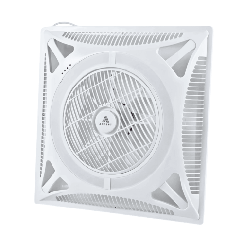 مروحة تهوية سقف 60×60 سم LED بـ 3 الوان اضاءة مع ر...