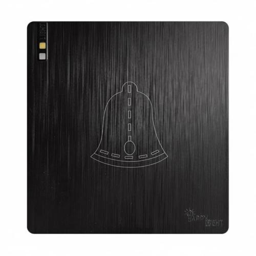 مفتاح جرس اسود بملمس البيانو الناعم ولون فخم