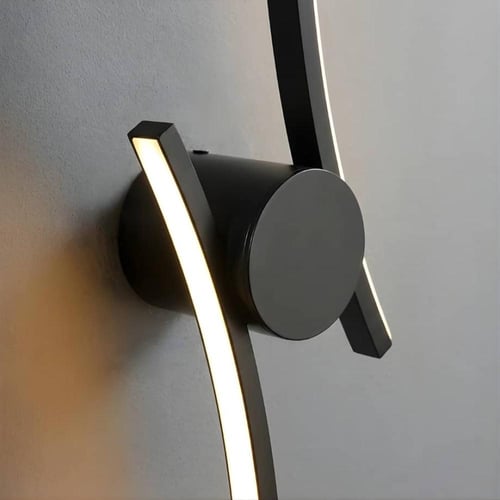إضاءة جدارية LED مودرن لون أسود 3 اضاءات مقاس 60 س...