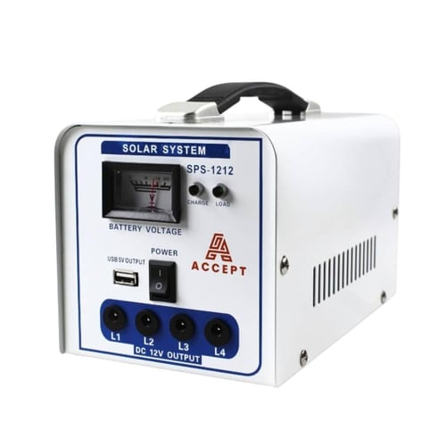 منظومة طاقة شمسية SPS-1212 بقدرة 20 واط مع 4 مصابي...