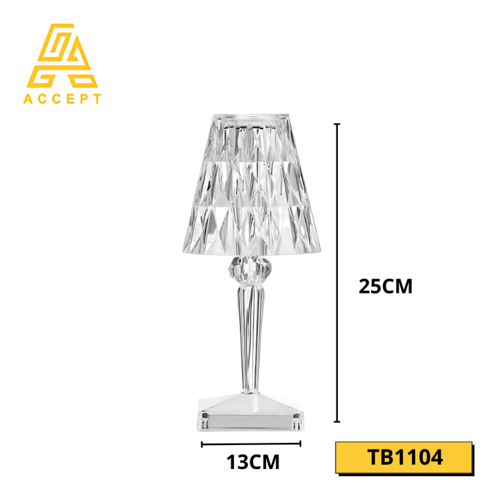 أباجورة LED بتصميم كريستالي RGB متعددة الألوان تعم...