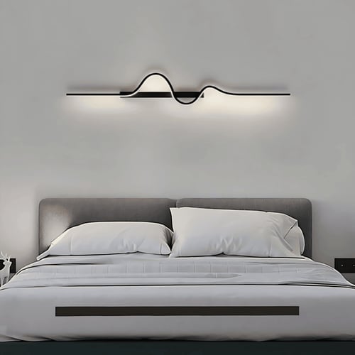 مصباح حائط LED مودرن لون أسود 3 اضاءات مقاس 80 سم