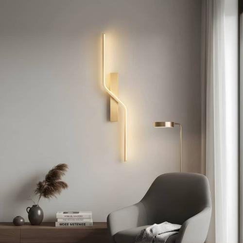 إنارة جدارية داخلية مودرن LED شحن بطارية لون ذهبي...
