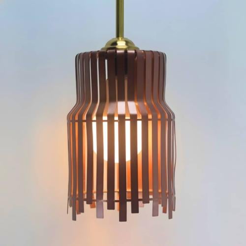 ثريا علاقي مفرد بلون نحاسي أنيق وعصري