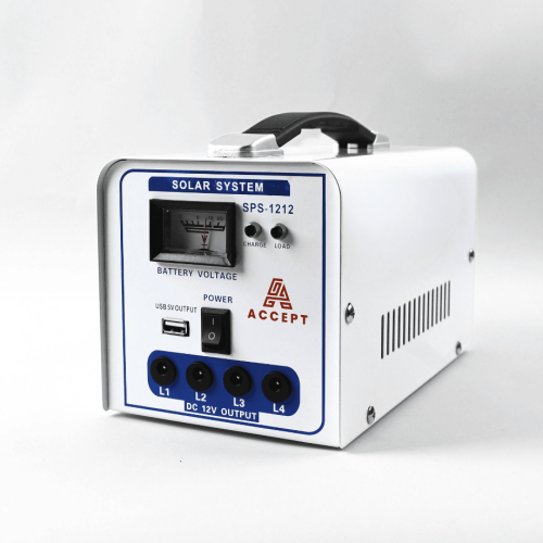 منظومة طاقة شمسية SPS-1212 بقدرة 20 واط مع 4 مصابي...