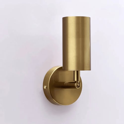 إنارة جدارية مودرن قابلة للتوجيه لون ذهبي E27