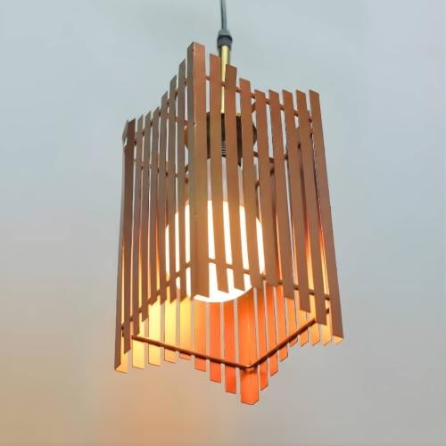 ثريا علاقي مفرد بلون نحاسي أنيق وعصري