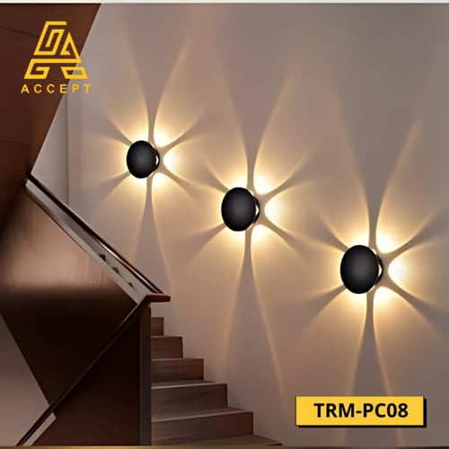 ابليك جداري للأماكن المغلقة والمفتوحة 6 عدسات 4 وا...