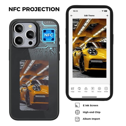 كفر جوال iPhone بشاشة E-Ink فائقة الذكاء بتقنية NF...