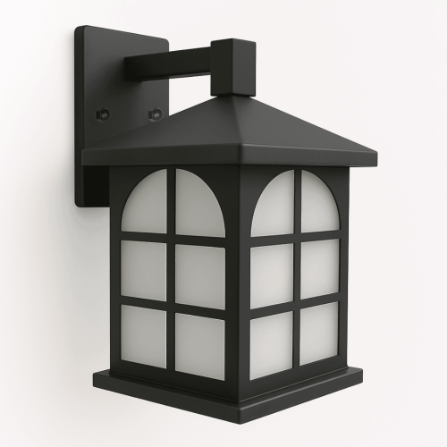 فانوس جداري خارجي مودرن لون أسود