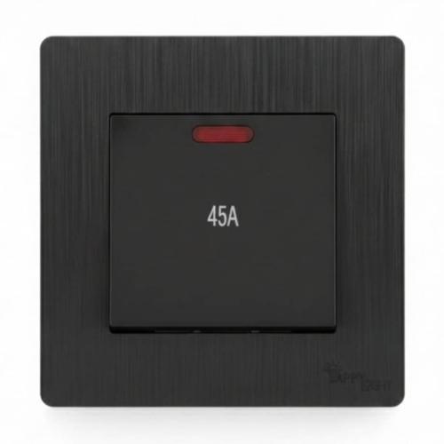 بملمس البيانو الناعم ولون أسود مميز مفتاح مكيف 45...