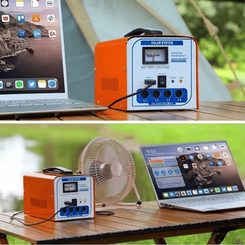 منظومة طاقة شمسية SPS-1207 بقدرة 12 واط مع 4 مصابي...