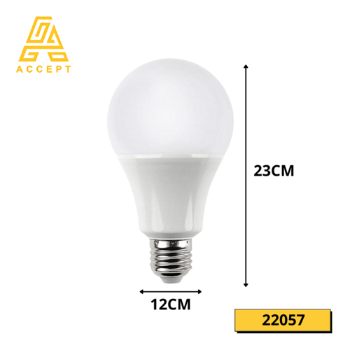 لمبة ليد كروي بقوة 40W, قاعدة E27 لون الإضاءة أبيض