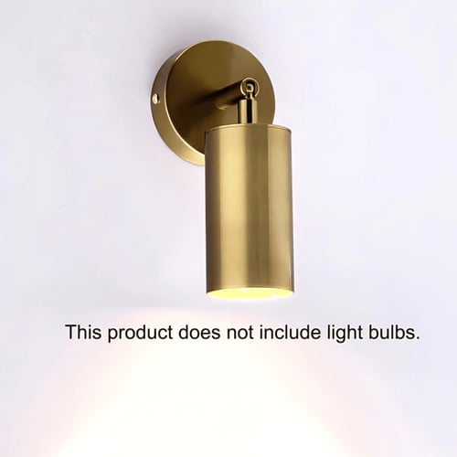 إنارة جدارية مودرن قابلة للتوجيه لون ذهبي E27