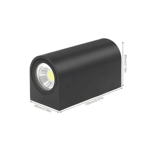 إنارة جدارية خارجية 6 واط بتصميم اسطواني مميز مقاو...