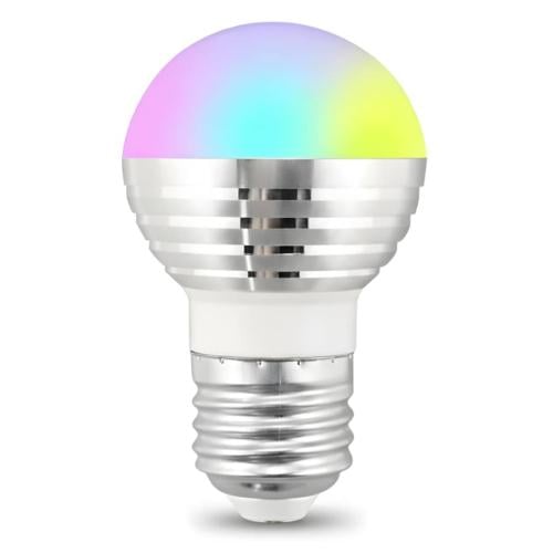 لمبة RGB مزودة بريموت تحكم بقوة 3 واط بقاعدة E27