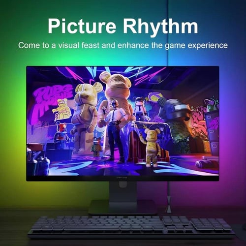 إضاءة PC SYNC الذكية - شريط RGB+IC تفاعلي خلف الشا...