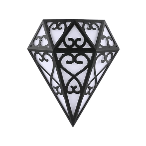 كشاف بوابة خارجي 20 واط بغطاء أسود لون الإنارة أصف...