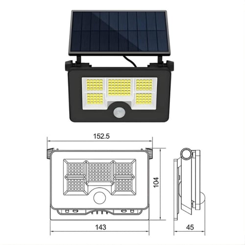 مصباح LED خارجي يعمل بالطاقة الشمسية مقاومة للماء...